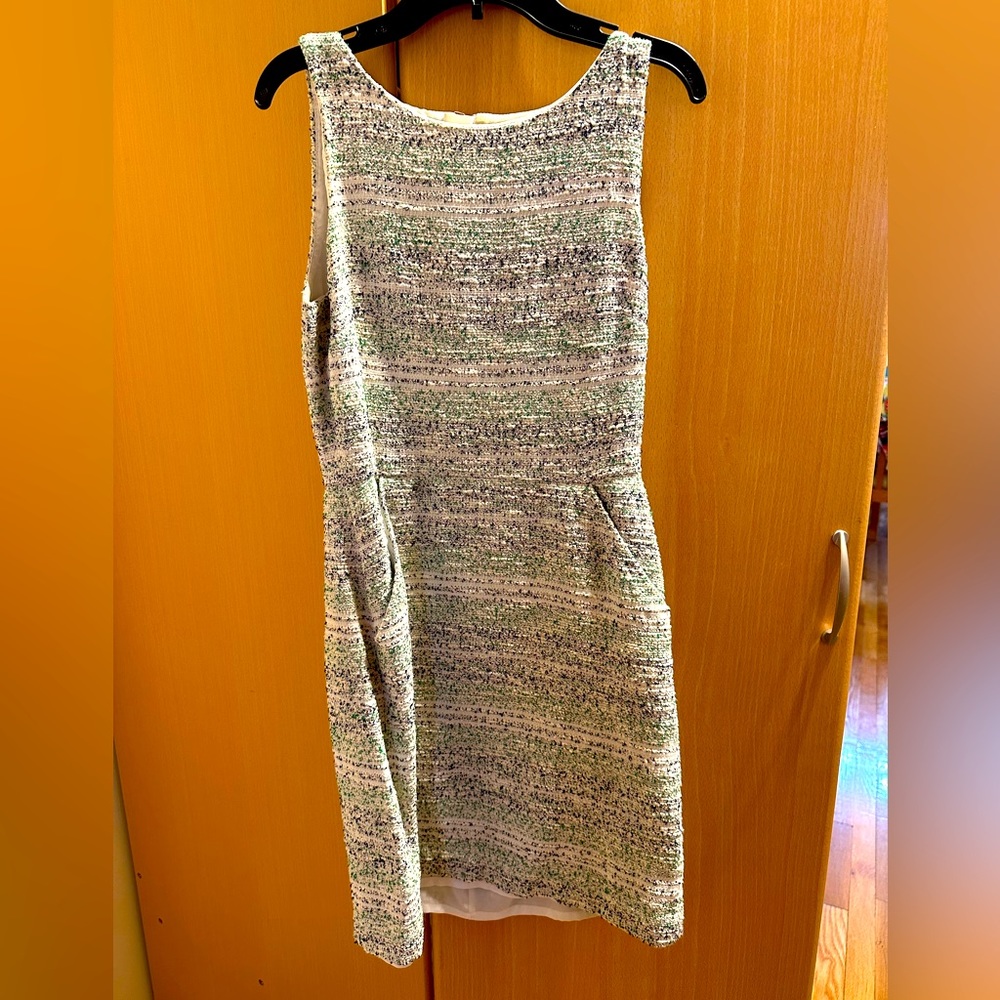 Banana Republic Blue and Green Professional Dress